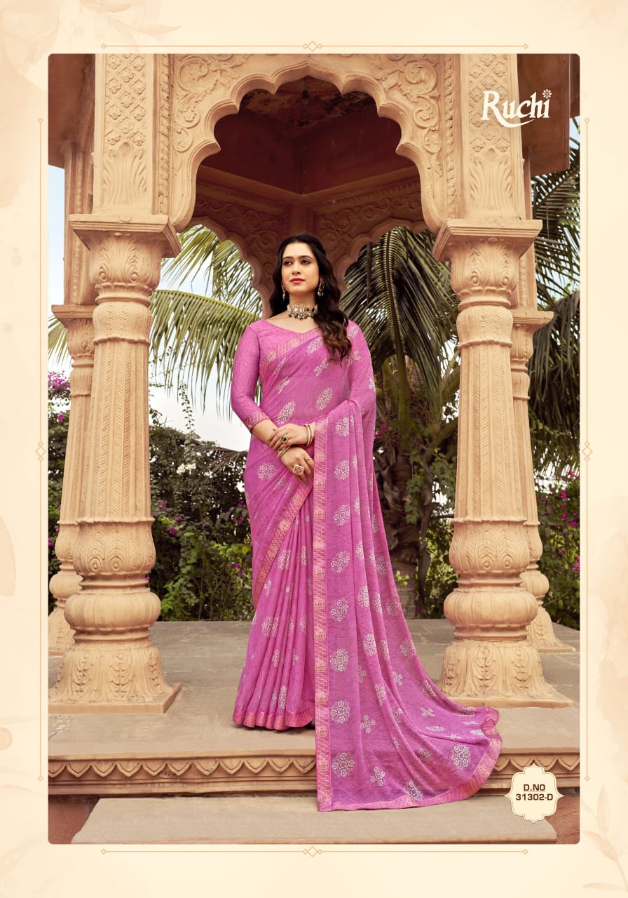 Simayaa Vol 23 By Ruchi Chiffon Printed Sarees Wholesale Clothing Suppliers In India